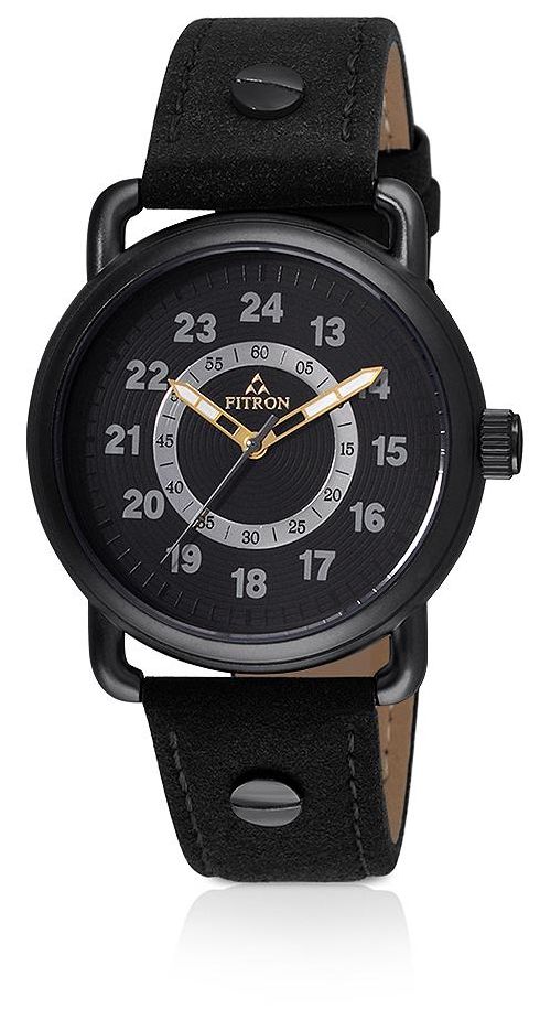 Fitron Black steel Quartz FR-0024